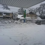 除雪途中