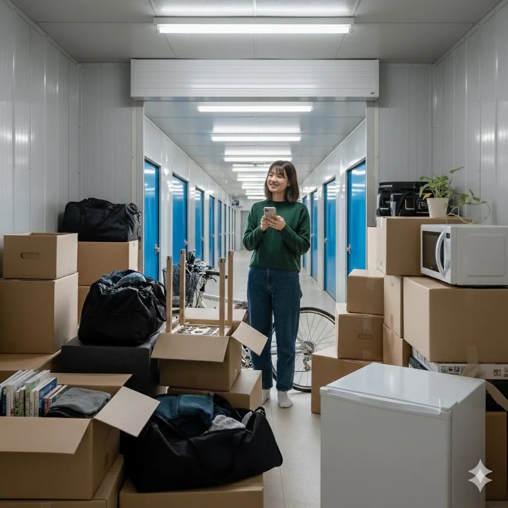 トランクルームに荷物を保管できて安心